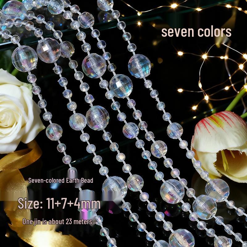 Акриловые бусины НЛО 10 мм для свадебной гирлянды, украшения прохода или люстры