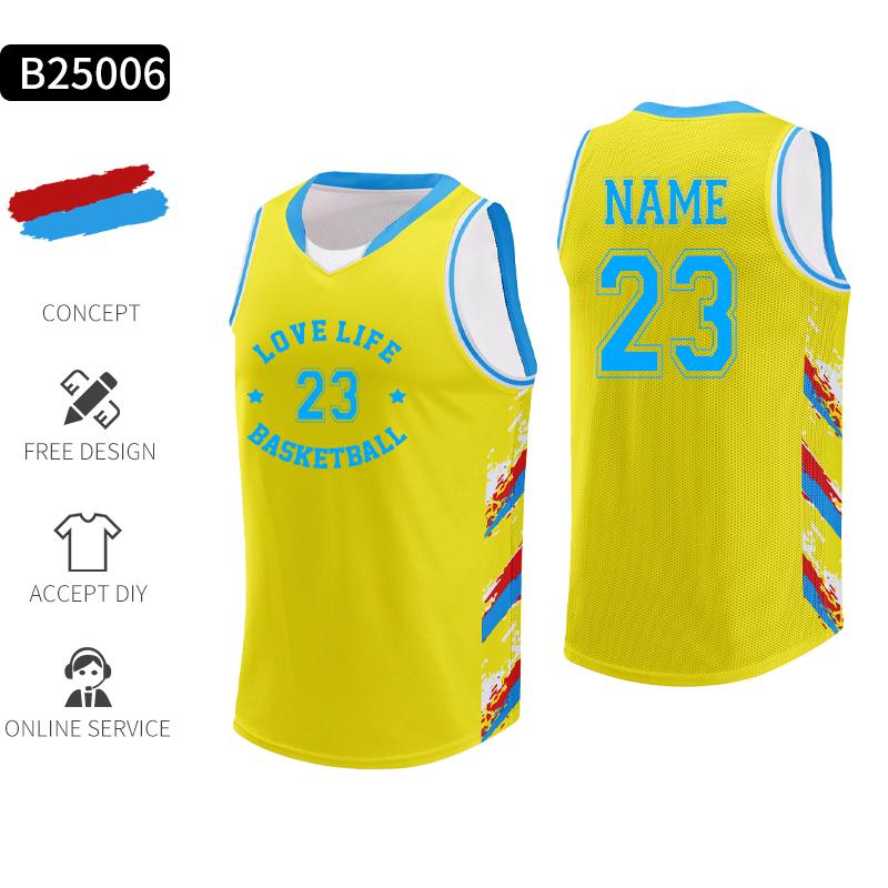 Jacquard Basketball Uniforms For Men School Team Basketball Jersey Quick Dry Breathable Youth Sportswear Shirts