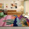 Современный декоративный ковер в абстрактном стиле для гостиной, большого размера, мягкий, художественный, для украшения спальни, ковер, легкая чистка, коврик под диван, для журнального столика