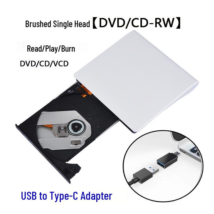 Внешний USB/Type-C DVD/CD-резак для настольного компьютера и ноутбука