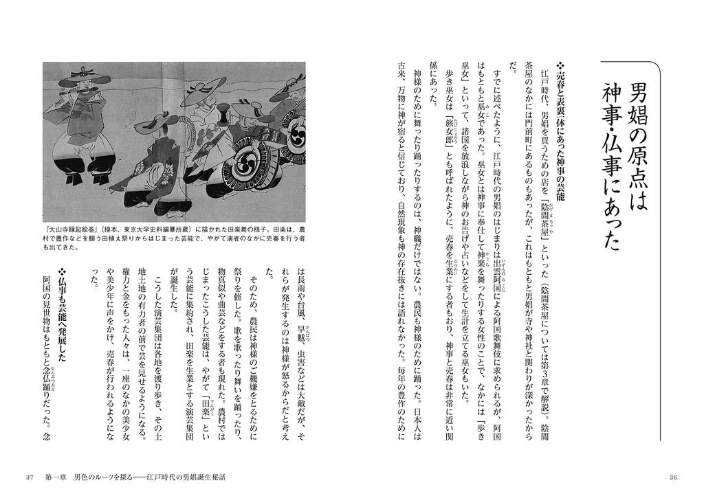 The history of male prostitution and homosexuality from the perspective of Edo culture