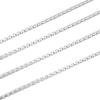 Sears Square Chain Silver 55cm Necklace, 925, 2.0mm Wide,