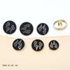 Круглая немая черная благоприятная пуговица в виде облака из металла, маленькая пуговица в виде облака, пуговица высокого класса, пуговица для пиджака и рубашки в британском стиле