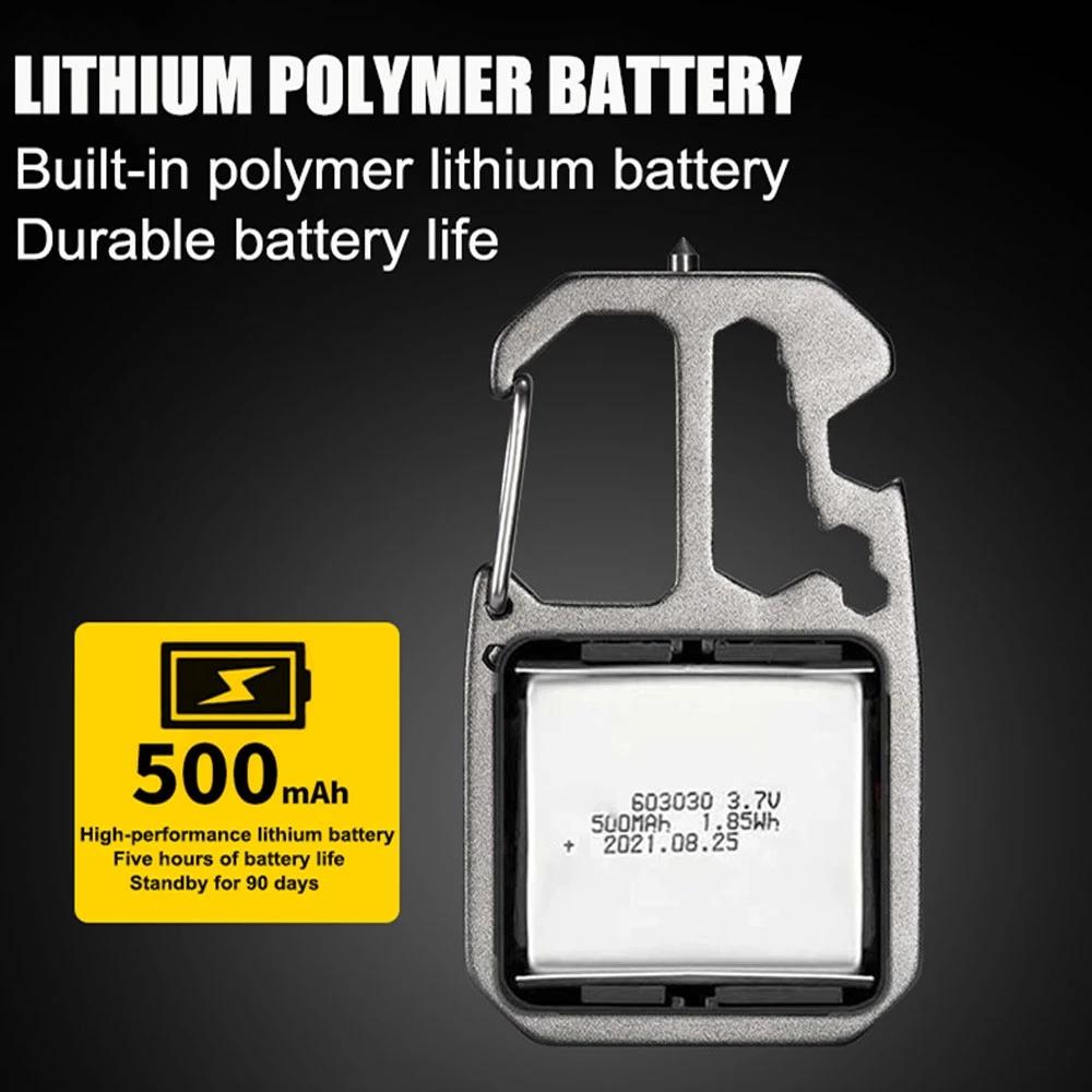 Outdoor Camping Light Portable Keychain Flashlight LED Work Light Emergency Flashlight Lamp With Magnetic Bottle Opener Flashlig