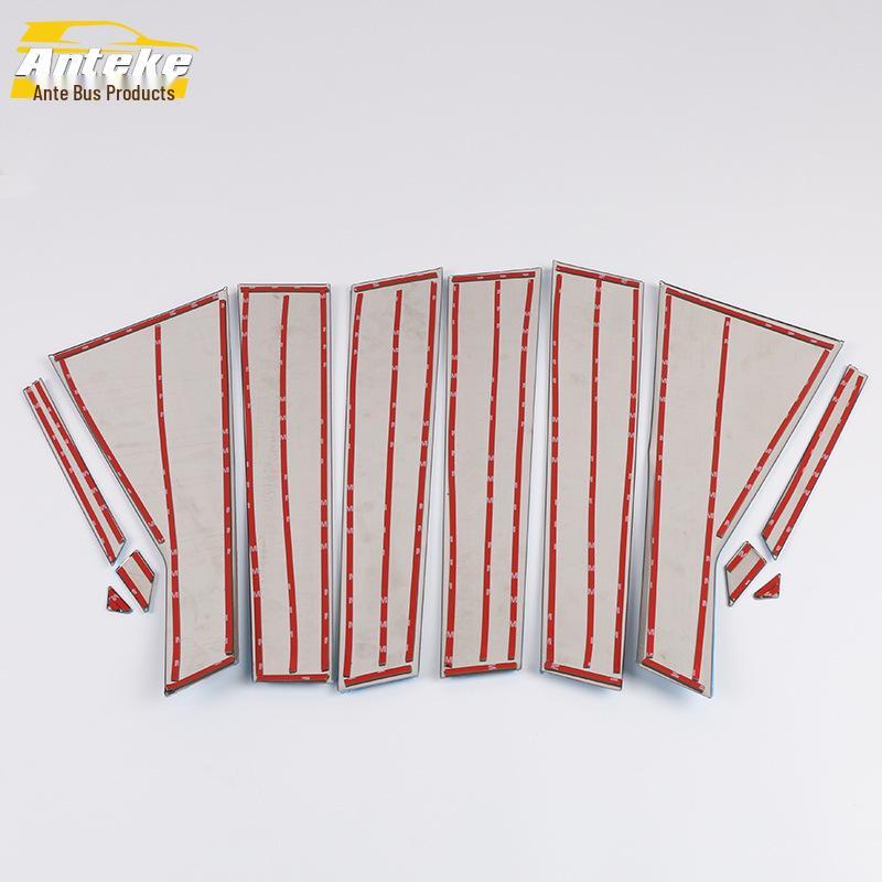 19 Santa Fe Body Glass Anti-Scratch Stainless Steel Window Trim Strip