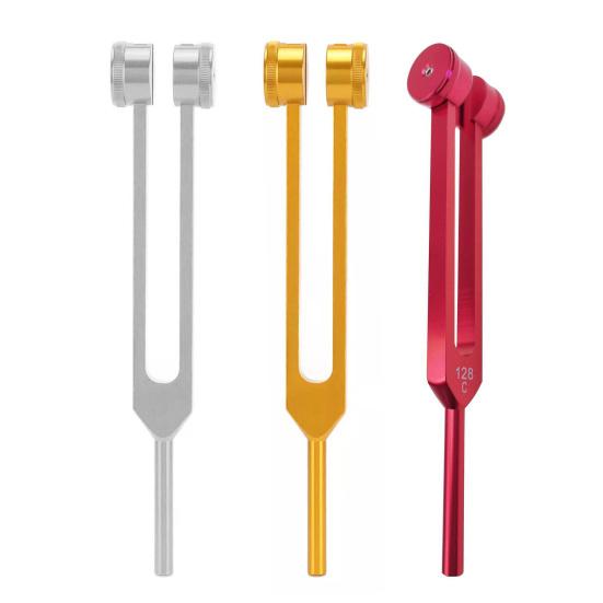 128 Hz Tuning Fork Metal Sound Vibration Tool for Relaxation And Body Awareness Easy to Use Tuning Fork with Mallet And Storage Pouch