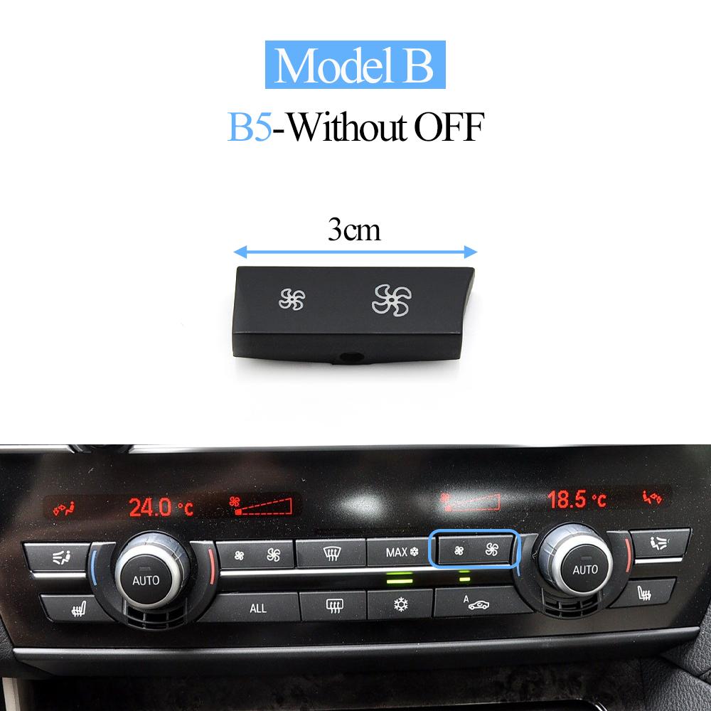 Air Conditioning Fan Wind Volume AC Control Switch Button Cap Cover For BMW 5GT 5 6 7 Series F01 F02 F06 F07 F10 F11 F12 F18