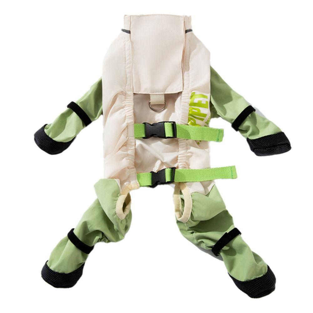 Back Adjustable Dog Four-Legged Pants Full Leg Protection Dog Boot Leggings  Pet Strolling