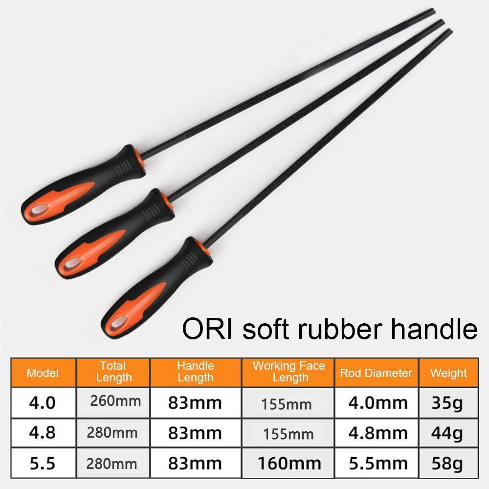 Polishing Chainsaw Round Files Grinding Sawing File Saw Chain Files ChainSaw Grinding Tools