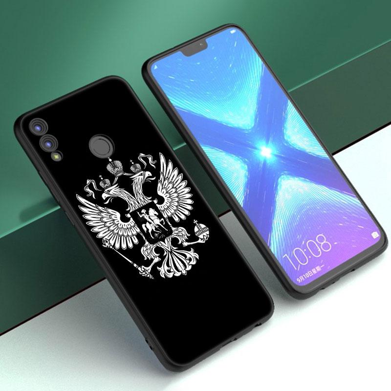 Чехол с гербом России и российского флага для Huawei Honor 10X Lite 7A 7S 8A 8S 8C 8X 9A 9C 10i 20i 30i 20S 20E 9X Pro 10 8 Lite