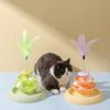Игрушка для кошек с перьями на трассе Кошачья башня Игрушка для взаимодействия с кошками Игрушка для дома Игрушка от скуки для кошек Игрушка для снятия стресса у кошек