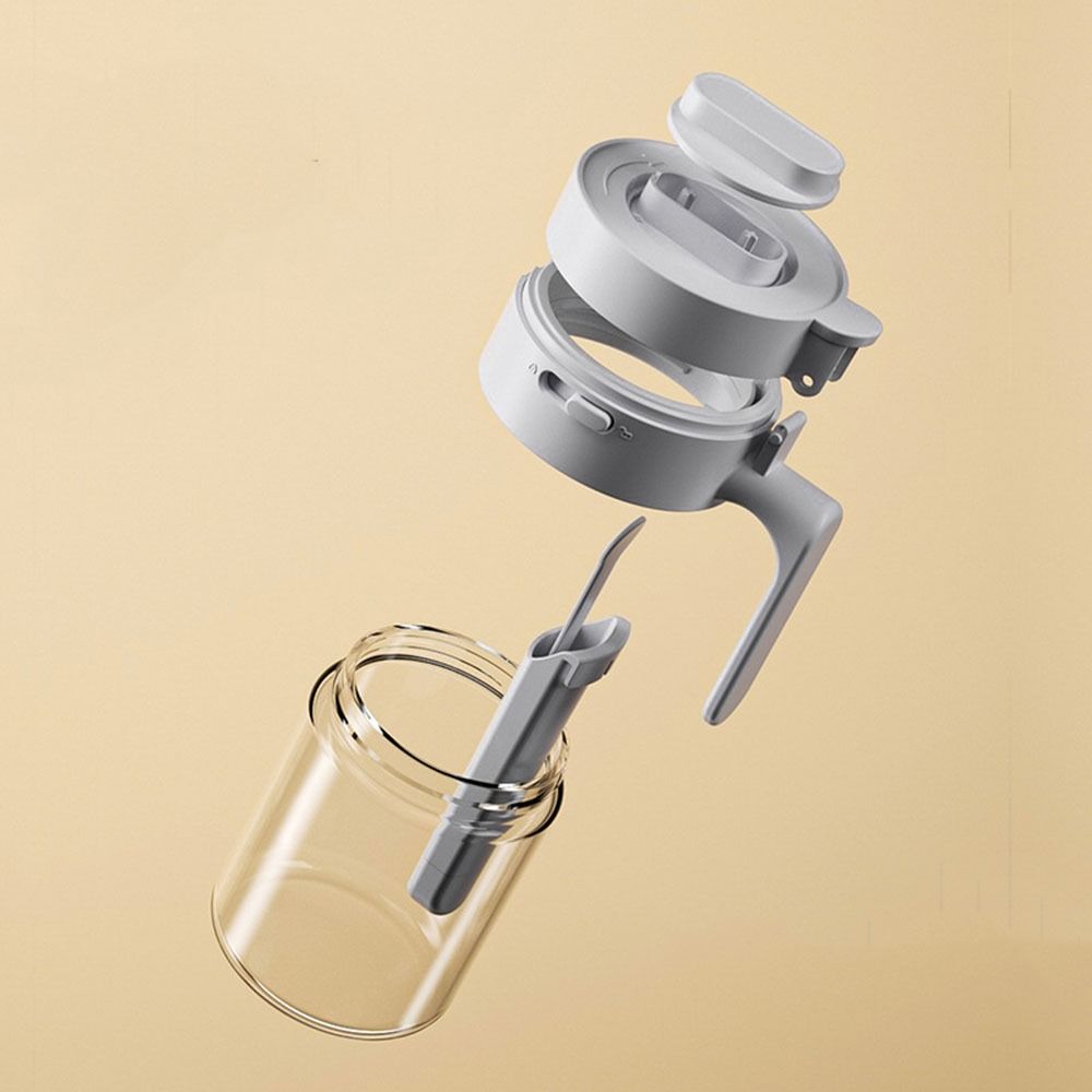 Dustproof 2 In 1 Salt Container Moisture-proof Spice Sorting Bottle Glass Seasoning Box  Kitchen