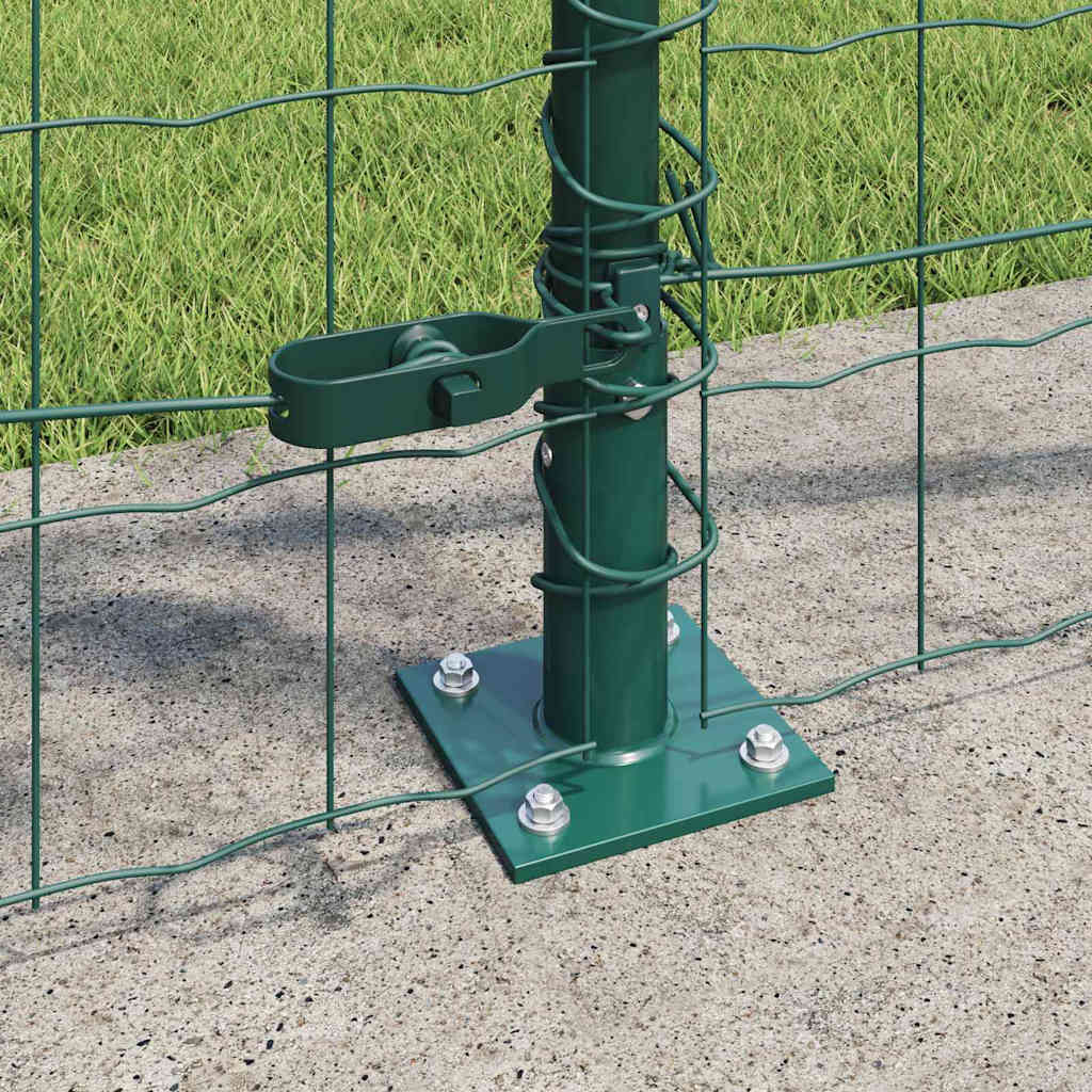 Welded Wire Fence with Concrete Foundation 10 x 1 m (W x H)