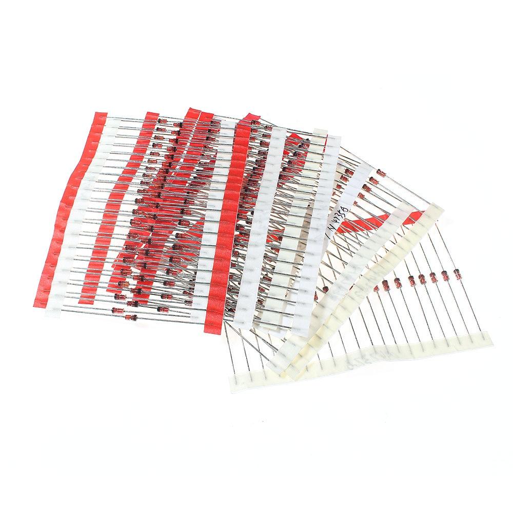 Комплект стабилитронов 1 Вт серии 1N47, набор диодов регулятора напряжения, электронный компонент