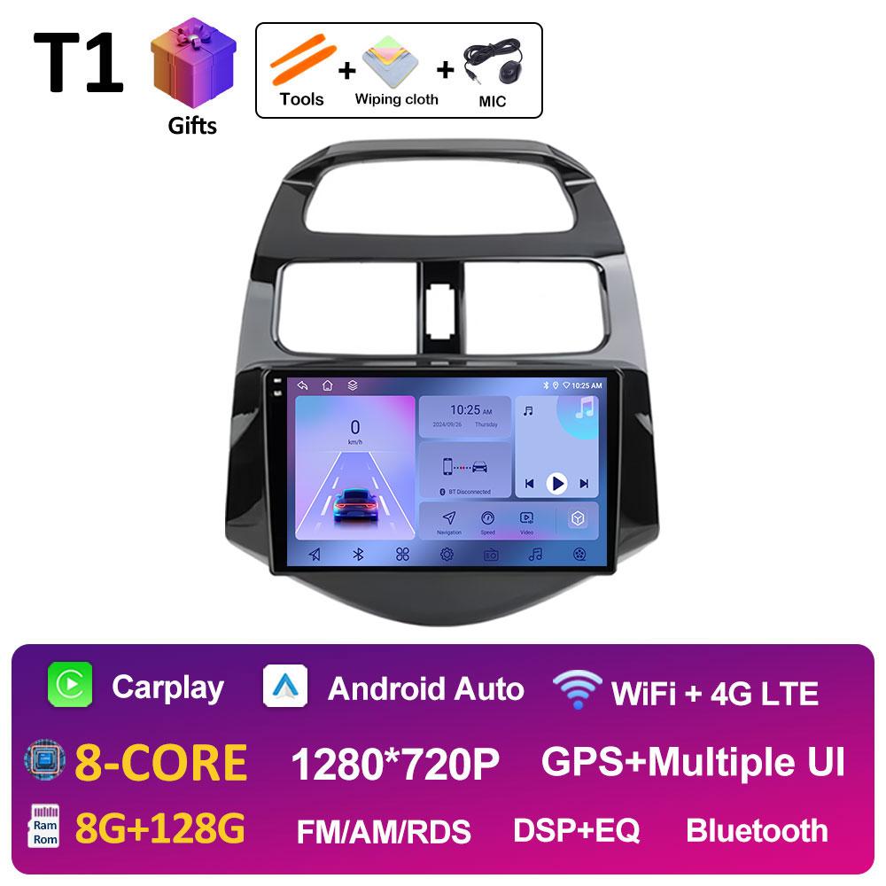Android 14 Автомобильное видео для Chevrolet Spark Beat Matiz Creative 2010 2011 2012 2013 2014 Радиоплеер GPS Навигация Авто Инструменты 4G