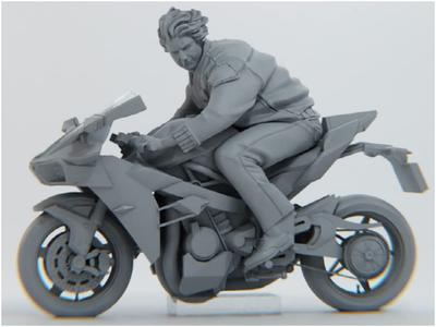 Trifactory Военная миниатюрная фигурка серии US Navy Top Gun Bike смоляной набор для литья цветной 1/32 Пилот/Бег MF-35A