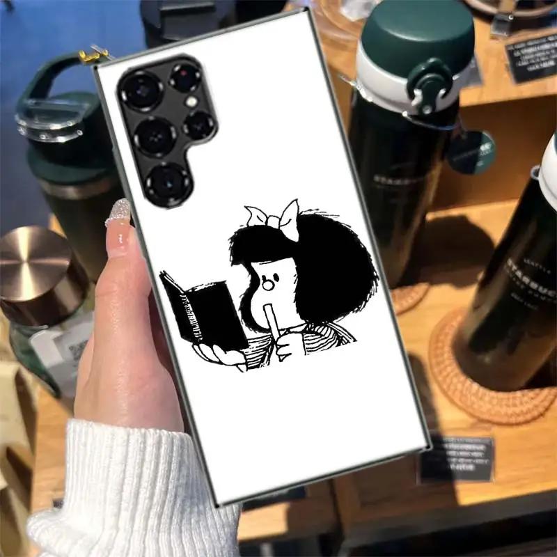 Cartoon Mafalda Cases Phone Case for Samsung Galaxy S26 Ultra S25 Edge S24 S23 FE S21 Plus S20 S22 Cover TPU Capa Shell Shockpro