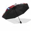 Heart of Midlothian F.C. (Hibs)- Automatic Opening and Closing, 8-rib Structure Portable Umbrella, Suitable for Men and Women in All Seasons