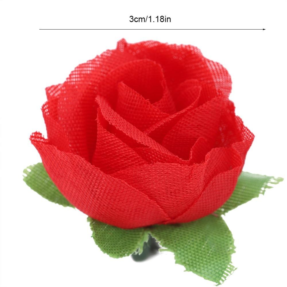 50pcs Rayon Material Artificial Peony Heads 1.2 Inch Diameter Artificial Rose Heads Bouquet Decor
