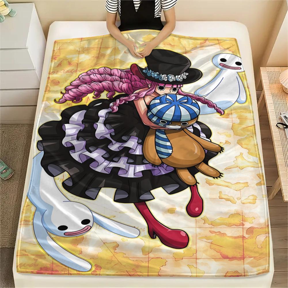 Фланелевое одеяло с принтом персонажей One Piece, Высококачественное, Удобное для всех сезонов, Декор для дома, Тепло и уют, Идеально для рождественских подарков