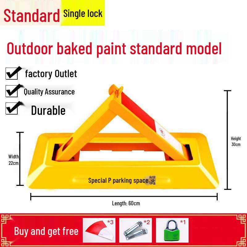 Сверхпрочный треугольный напольный замок для парковочного места для гаражей