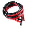 Yiqigou 2M Гибкий силиконовый провод, 10AWG, 12AWG, 14AWG, 16AWG, 18AWG, 20AWG, 24AWG RC Кабель-удлинитель, Гибкий медный кабель (1 м Черный силиконовый провод + 1 м