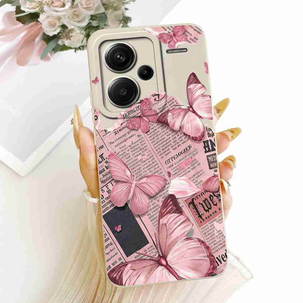 For Xiaomi Redmi Note 13 Pro Plus 5G Cases Butterfly Pattern Covers For Redmi Note 13 14 Note13 Note14 Pro Plus Phone Case Cover