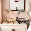 Multilayer European-style Fruit Basket, Creative and Fashionable Fruit Plate for Living Room, Ins High-quality Appearance Storag