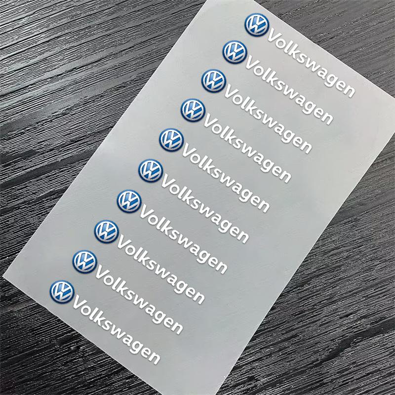 5/10PCS Car Emblem Sticker Car Body Decoration Sticker For Volkswagen VW Polo Tiguan Golf 4 5 Jetta Beetle Scirocco Passat zs9