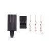 10 Pair Servo Plug Female/Male Extension Connector Receiver Plug Signal Transmission Lock and Pin Set For Futaba JR