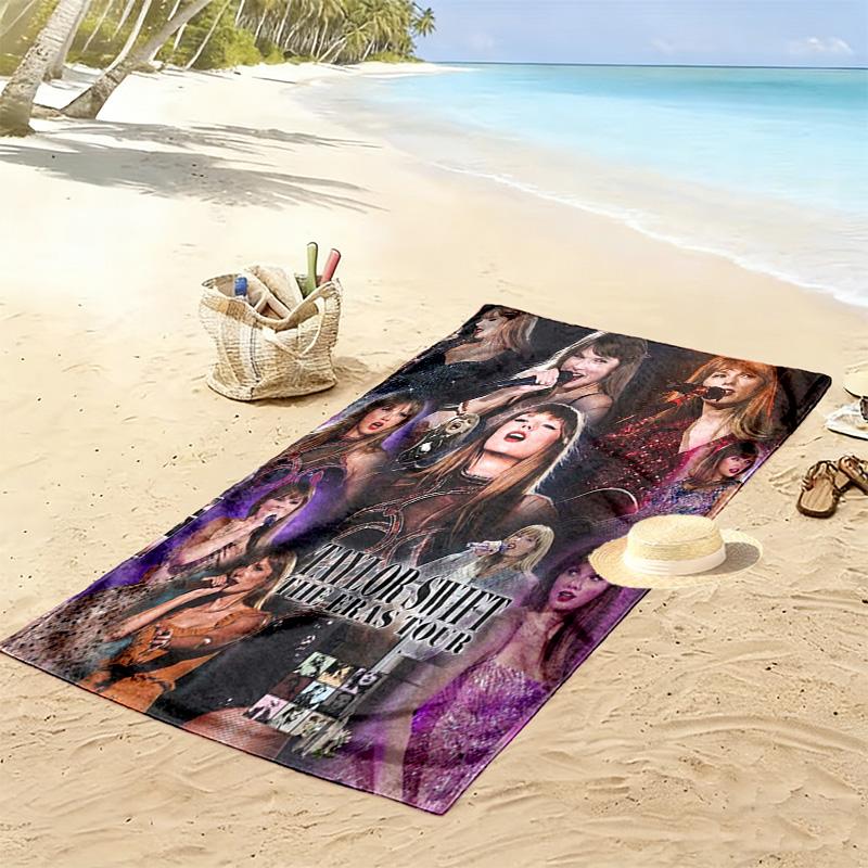 Пляжное полотенце Taylor Print, Большое мягкое быстросохнущее полотенце для пляжа, кемпинга, плавания