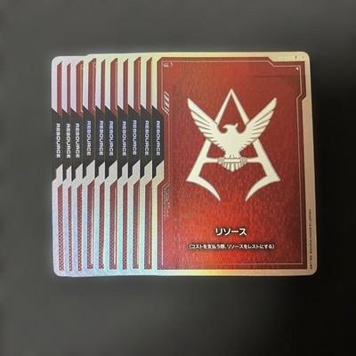 Char Aznable Ресурс FIRSTCOMBAT набор 10 Японская Карточная Игра Гандам Япония