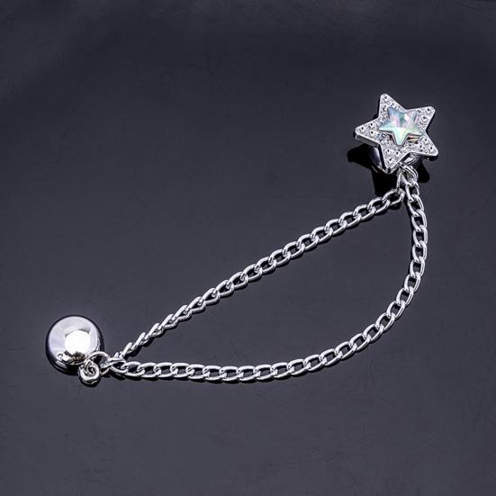 2 шт. магнитные зажимы для одежды с цепочкой многофункциональные металлические магнитные булавки для одежды мужчины женщины шарф рубашка рукав брюки зажим для пуговиц аксессуары