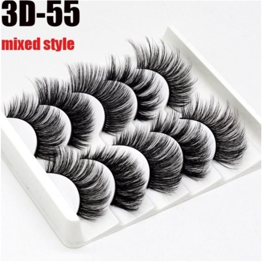 8/20 пар 15-20 мм натуральные 3D накладные ресницы набор для макияжа норковые ресницы наращивание норковые ресницы