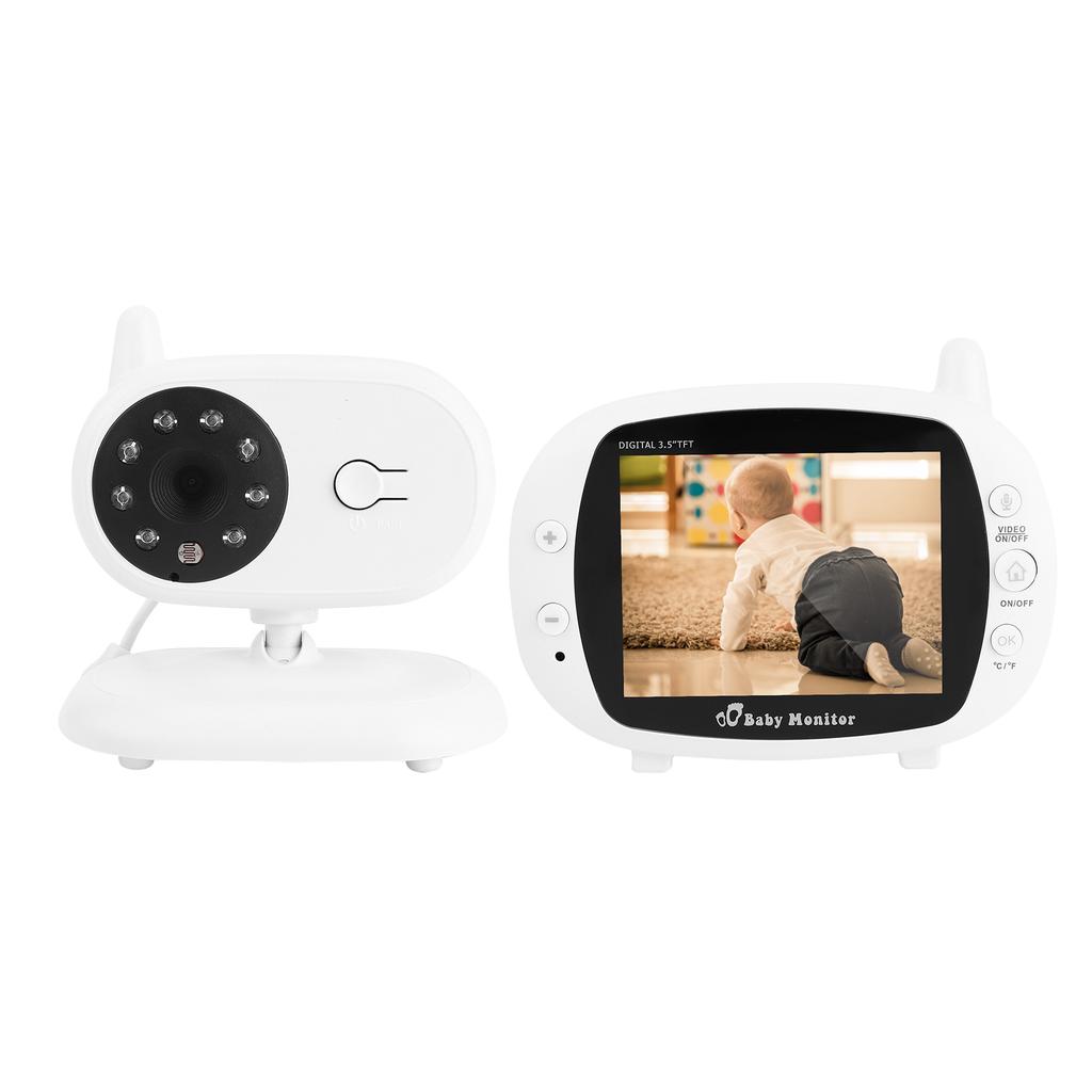 3.5in TFT Baby Camera Digital Night Vision Temperature Sensor Viewing with Soft Music 100?240VUK