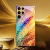Гальванизированный золотой новый чехол для телефона для Samsung Galaxy S26 Ultra S25 Plus S24 S23 S22 fe закаленное стекло Художественные текстурные узоры
