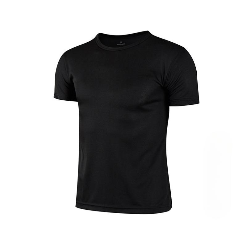 Summer Round Neck T-shirt Quick Dry Clothes Work Clothes Short-sleeved T-shirt