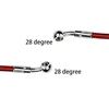DOT Certified for Suzuki Kawasaki Yamaha Motorcycle Hydraulic Brake Hose 400-2400mm 10mm 28° Banjo Braided Oil Line Accessories