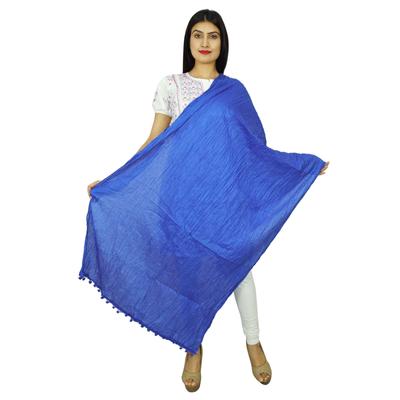 Длинный палантин из хлопковой смеси Dupatta Neck Wrap Women Wear Indian Scarves Chunni Gift For