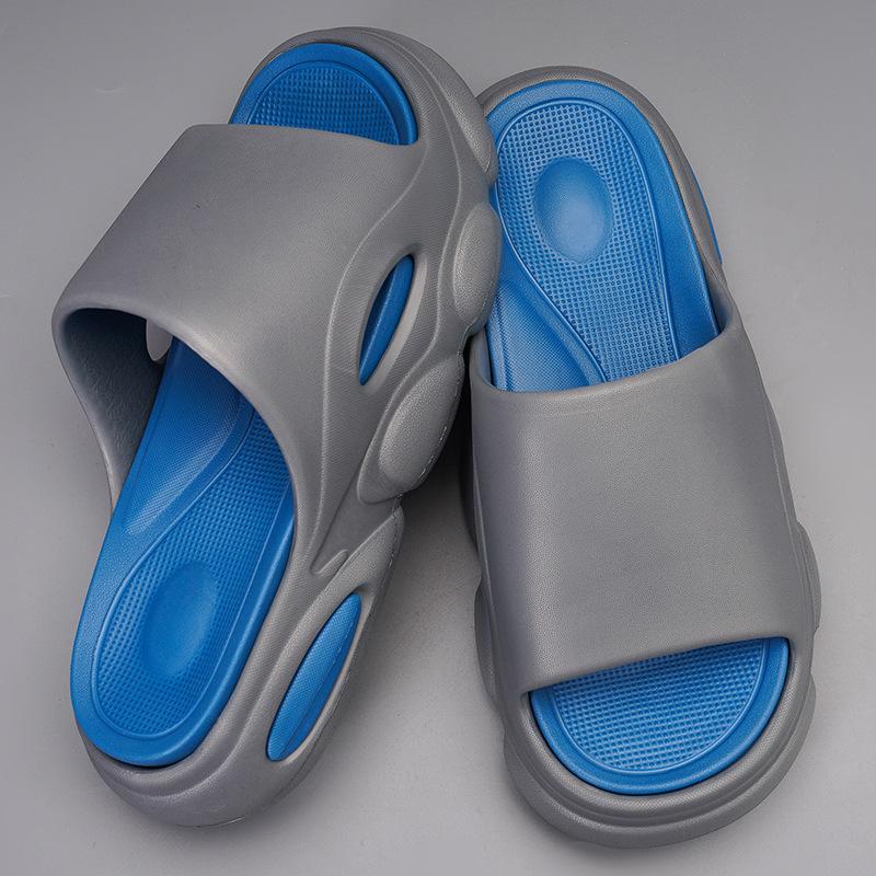 Fashion Shevalues Men Summer Slippers New Thick Sole EVA Sandals Indoor Non-slip Unisex Bathromm Slides Casual Platform House Slippers