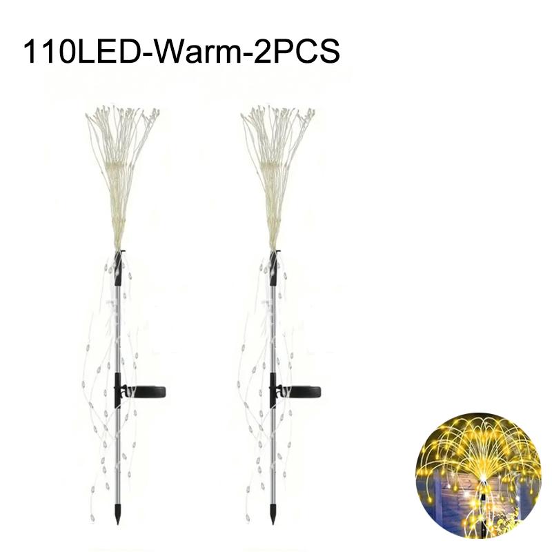 Солнечные фейерверки светодиодные фонари DIY заземленные фонари патио сад небольшой двор украшение водонепроницаемые уличные газонные фонари праздничный декор