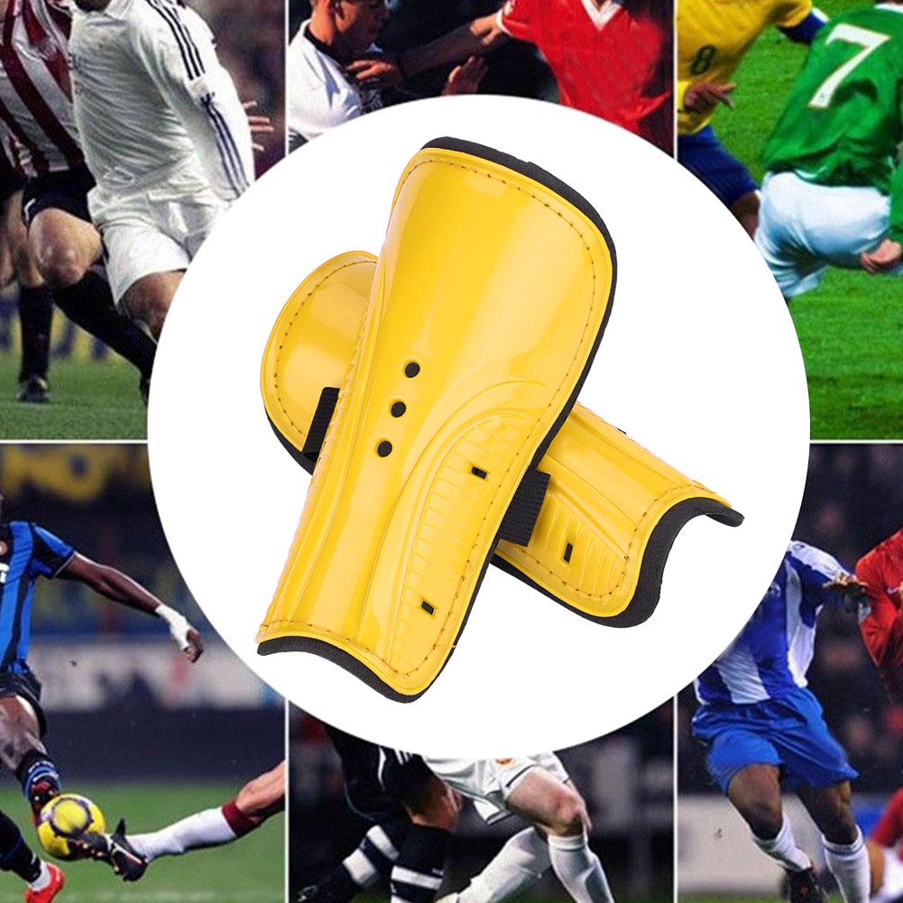 1 пара для взрослых и детей, футбольные спортивные щитки для голени, защита для ног, желтый цвет
