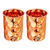 Pure Copper Drinkware Gift Set of 1 Jug & 2 Glass with Gift Box & Diamond Hammered Design, Jug-1.5 Litre & Glass-300 ML