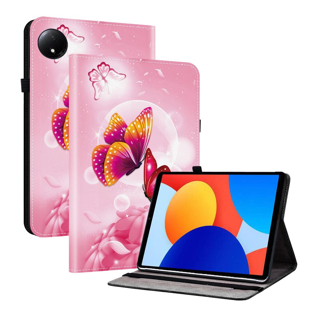 Чехол из искусственной кожи для планшета Xiaomi Redmi Pad SE 8.7 - 11 стилей! Прочный, с 2 слотами для подставки, держателем для карандашей и слотами для карточек, гибкая задняя крышка из ТПУ