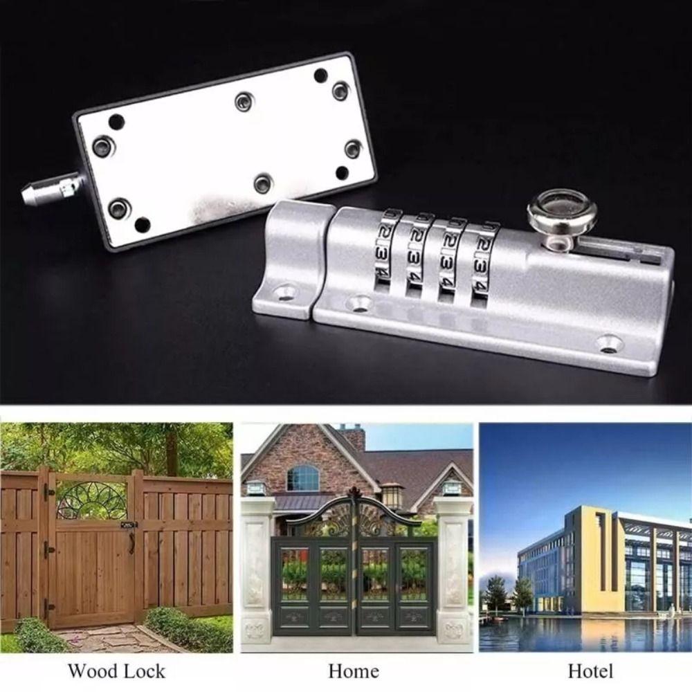 Thicken Combination Locking Bolt Solid Sliding Door Password Lock for Shed Gate Fences