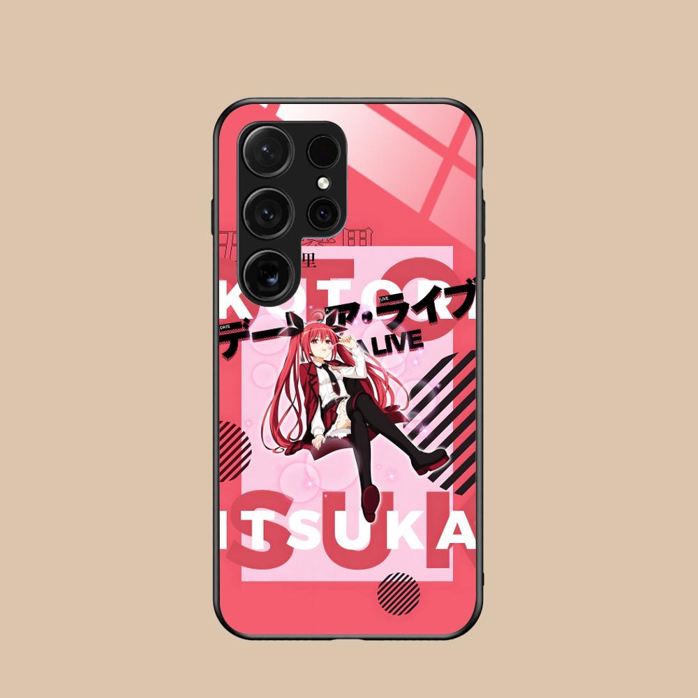 Date a Live Котори Ицука Стеклянный Чехол для Мобильного Телефона для Samsung Galaxy S26 S25 S24 S23 S22 S21 S20 Note20 Plus FE Ultra Защитный Чехол