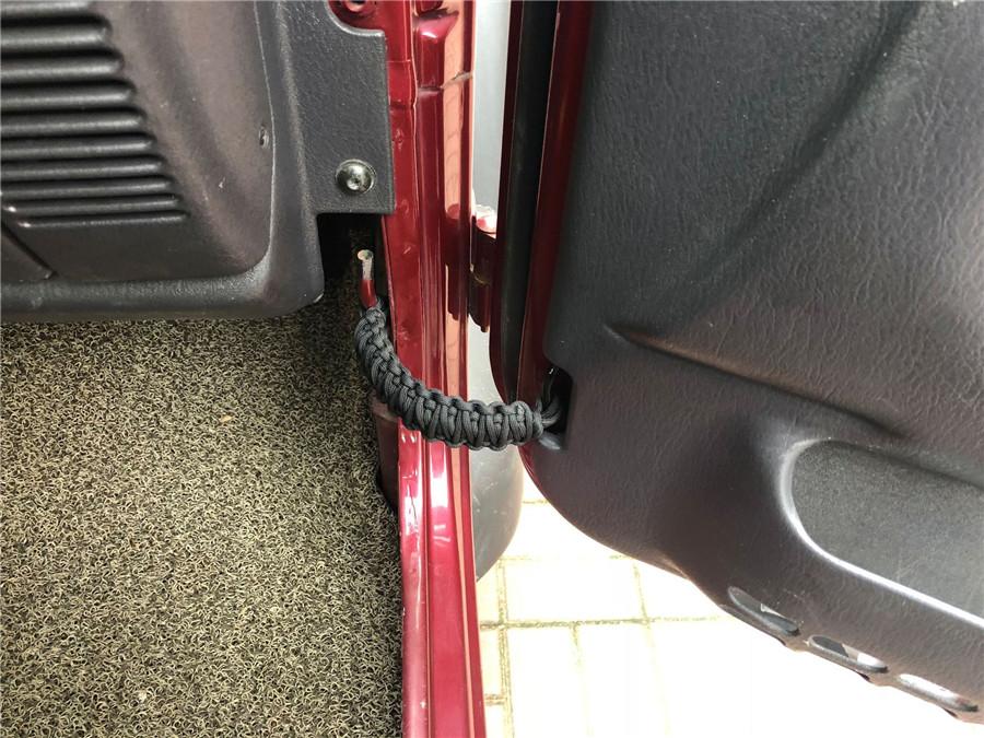 2PCS Black Polyester Door Limiting Heavy Super Duty Strap for Jeep Wrangler JK Y
