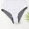 Striped One Piece Swimsuit Vintage Swimwear Women V-neck Bathing Swimming Suit Female Summer Beachwear Bodysuit