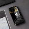 Чехол для телефона M-Michael C-Corleone для IPhone 17 Air 16 E Pro Max 15 14 13 Mini 12 Pro 11 Max Plus Черная стеклянная крышка