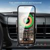 Беспроводная автомобильная зарядка, Держатель для телефона Автомобильное крепление 66 Вт Быстрая зарядка Автоматический зажим Автомобильная зарядка Держатель для телефона Крепление